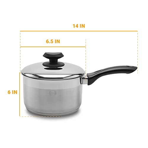 YBM 2.5 Stainless Steel Sauce Pan 3