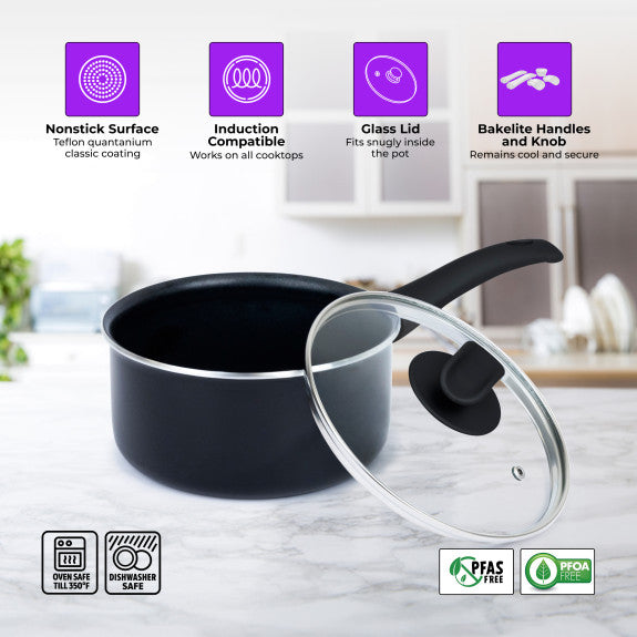 YBM POTS (2.5 QT., Black) 3