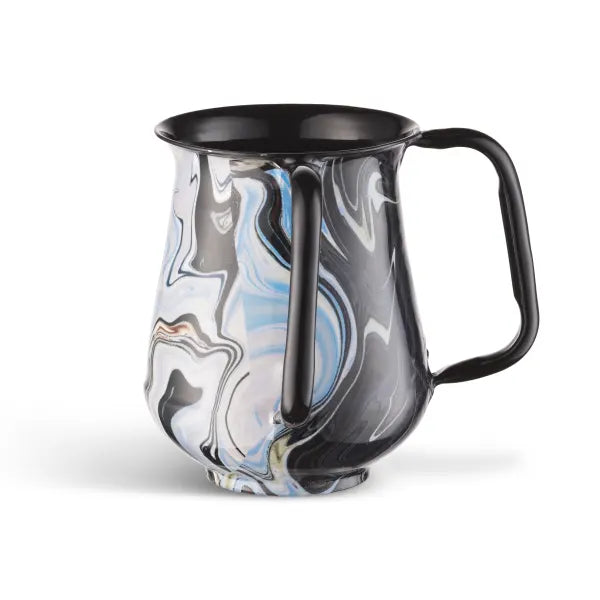 Power Coated Washing Cup Blue Marble