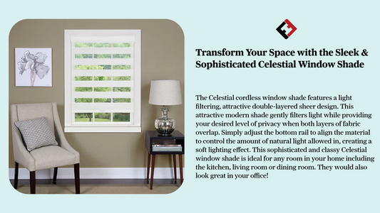 Transform Your Space with the Sleek & Sophisticated Celestial Zebra Style Window Shade