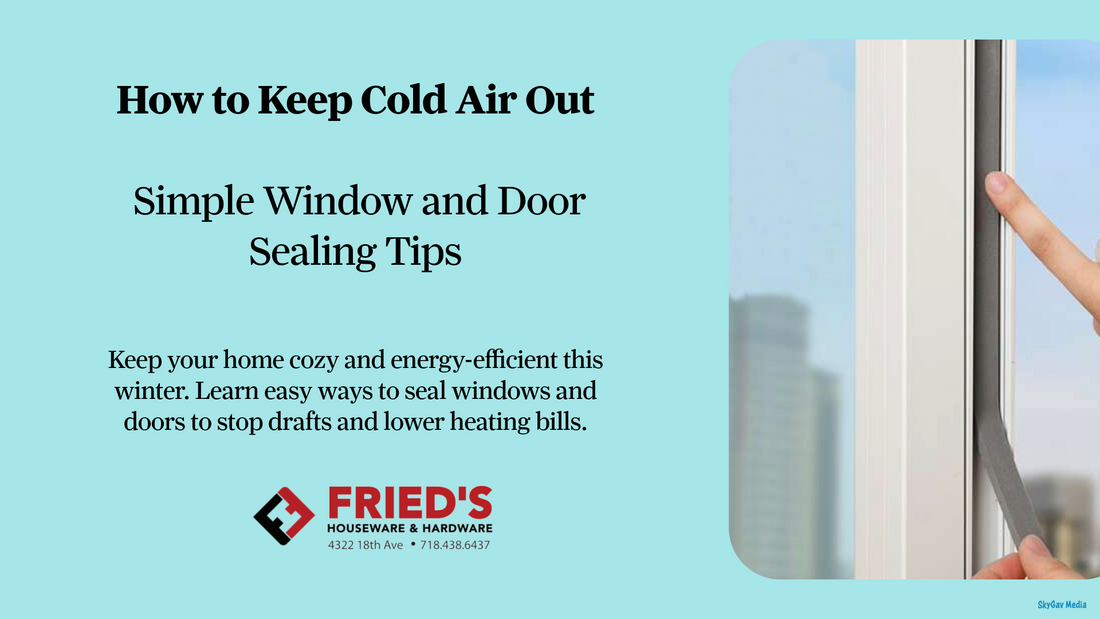How to Keep Cold Air Out — Simple Window and Door Sealing Tips