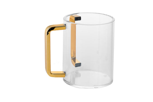 Wash Cup Lucite Gold handles