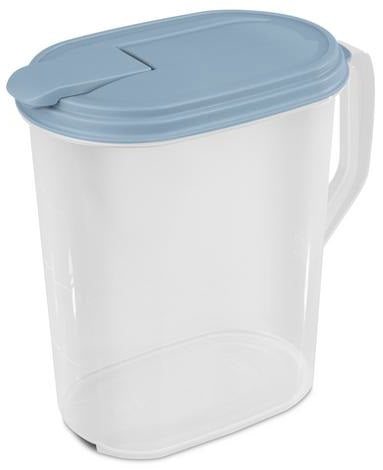 PITCHER-PUSH N’POUR-1 GALLON- WASHED BLUE