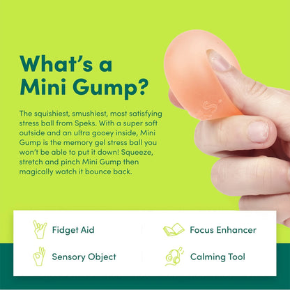 Speks Gump Memory Gel Stress Ball - Moon Jelly