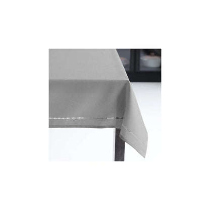 Hemstitch Tablecloth, Grey, 60x90