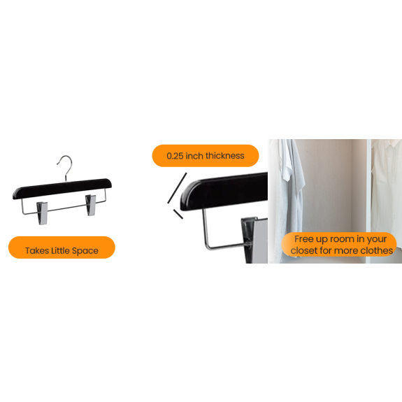 Nakior Skirt Hangers Silver 5 Pk.