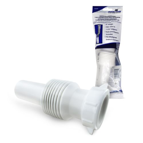 1-1/4" x 8" Flexible Slip-Joint Extension