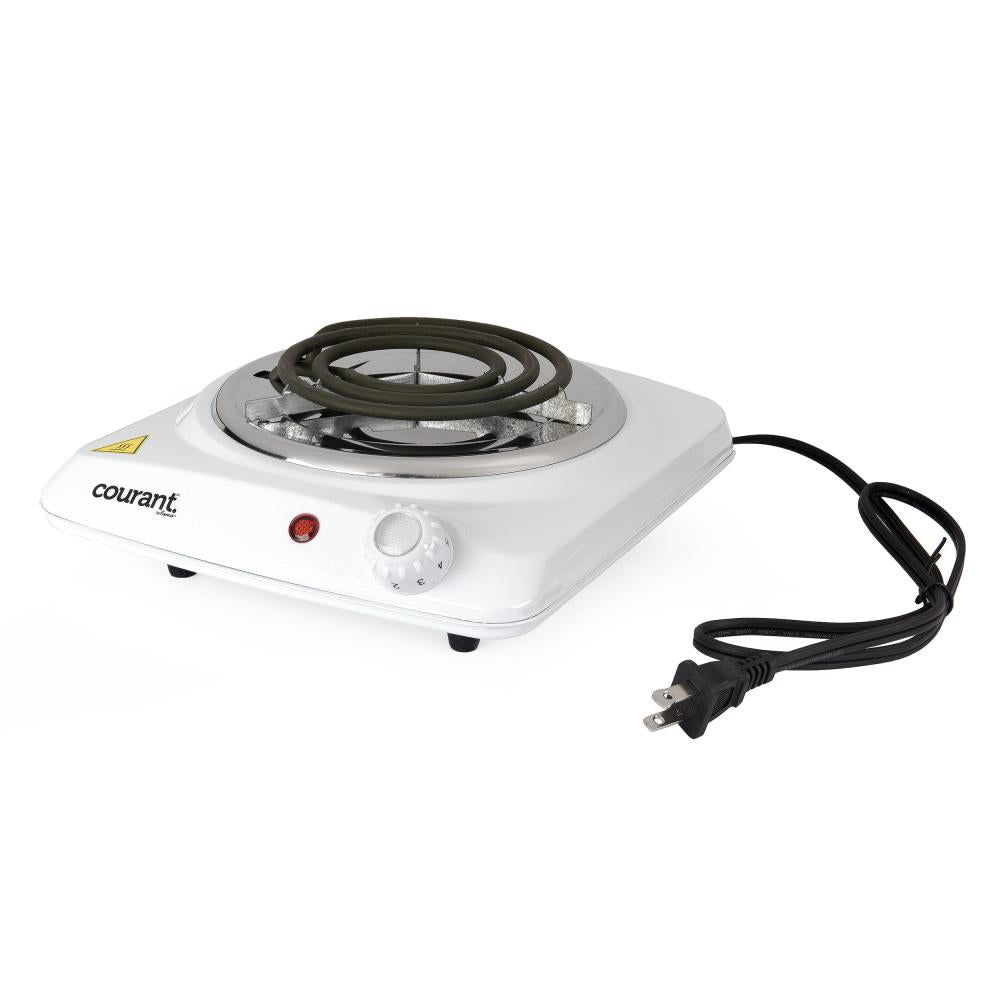 1000 Watts Electric Single Burner, White