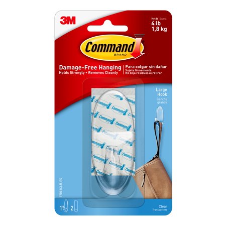 COMMAND-HOOK CLEAR LARGE CD/1