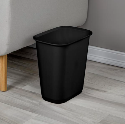 WASTEBASKET-3 GALLON – OPEN TOP – BLACK