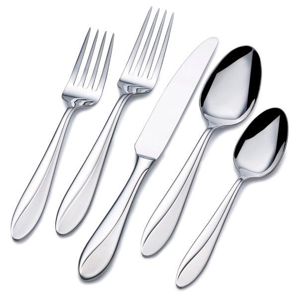 Mikasa Living, Rylee, 20 Piece Flatware Set, Premium Stainless Steel