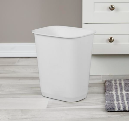 WASTEBASKET-3 GALLON – OPEN TOP – WHITE