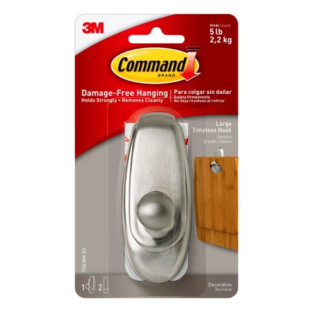 COMMAND-PEG-LG-PEWTER-CD/1-