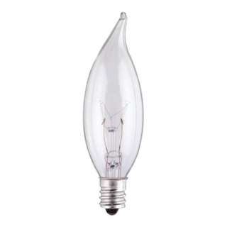 BULB CA8 25W CLR 2PK