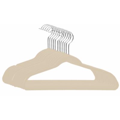 10 Pk Kids Velvet Hanger Ivory