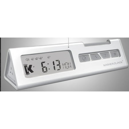 KOSHERCLOCK ALARM CLOCK WHITE