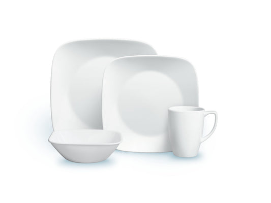 CORELLE SET SQUARE- PURE WHITE