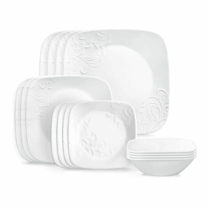 Corelle Cherish Mugless SQ. 16 Pc. Set