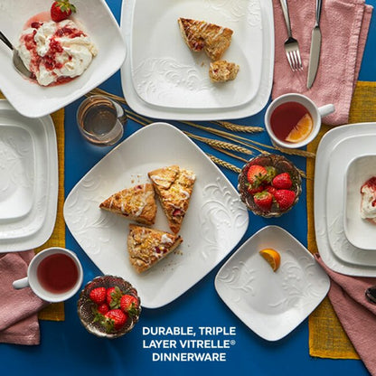 Corelle Cherish Mugless SQ. 16 Pc. Set