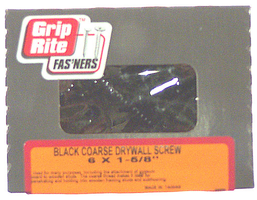 114CDWS1 1-1/4" BLACK COARSE DRYWALL SCREWS 1 LB