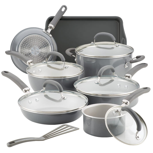 Rachel Ray 13 Pc Grey Stockpots