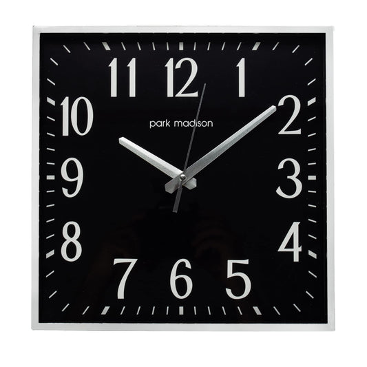 11” Metropolitan SquareWall Clock, Chrome