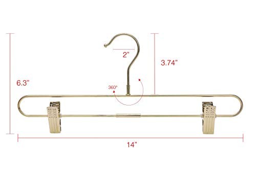 Modern Gold Skirt Hangers 5 Pk