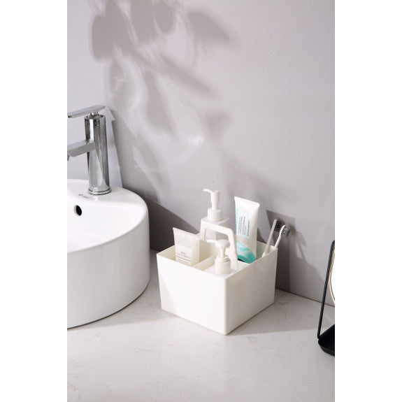 4-Compartment Square Caddy W/Removeable Dividers