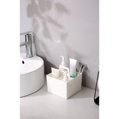 4-Compartment Square Caddy W/Removeable Dividers