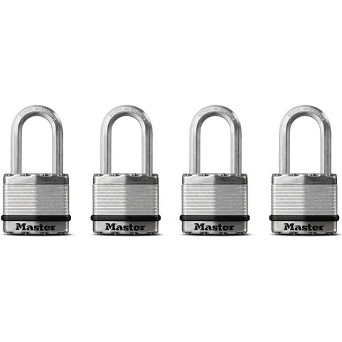 PADLOCK SLVR 1-3/4"W 4PK