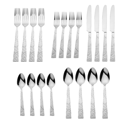 20 Pc. Flatware Set Shale Mirror