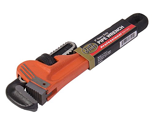 8" HEAVY DUTY BLACK GRIP PIPE WRENCH