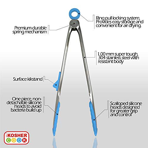 12" Locking Tongs - Dairy