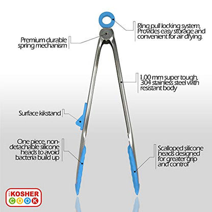 12" Locking Tongs - Dairy