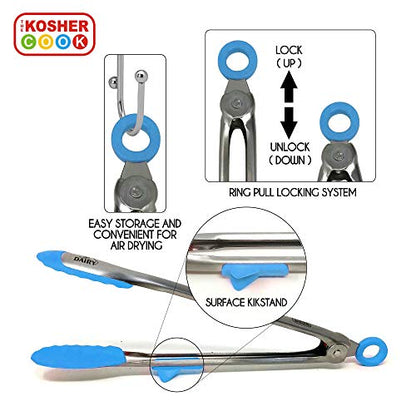12" Locking Tongs - Dairy