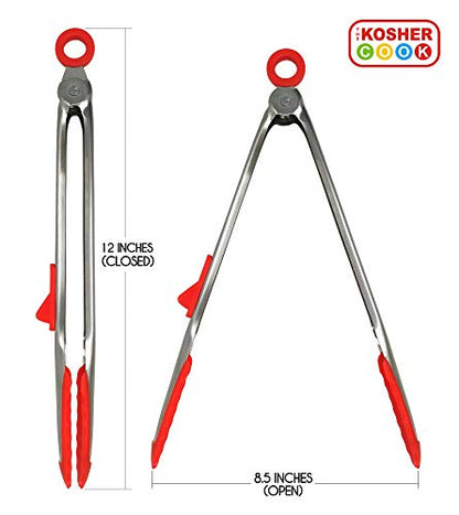 12" Locking Tongs - Meat 2