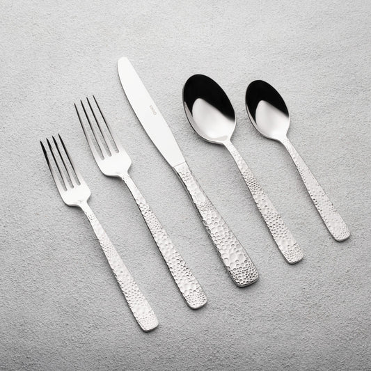 Vikko - Emerald Shiny Silver 18 10 SS 20 Pc Flatware Set