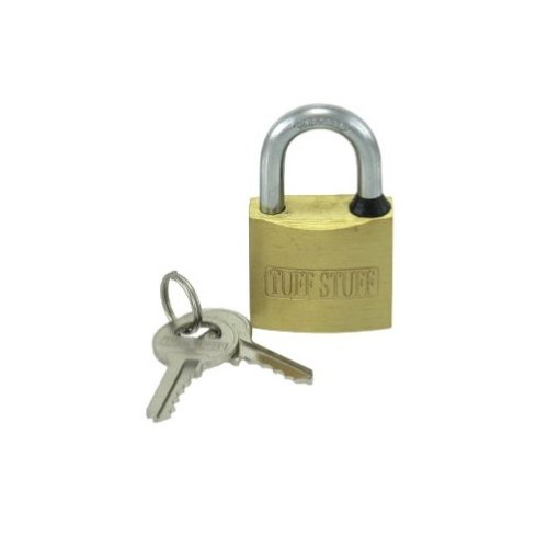 BRASS PADLOCK 1" KD CARDED