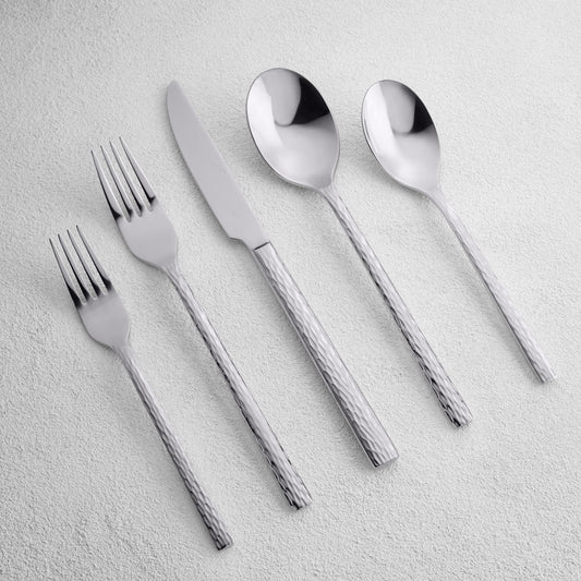 Vikko Adore Shiny Silver 18/10 S''S 20 Pc. Flatware Set