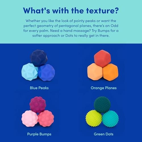 Speks Odds Soft Silicone Fidget Magnets, Silent Stress Relief Toys, Blue Peaks