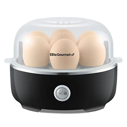 Elite Gourmet Easy Egg Cooker Electric 7-Egg Capacity