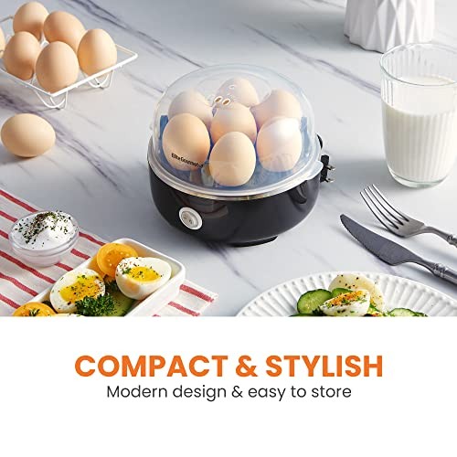 Elite Gourmet Easy Egg Cooker Electric 7-Egg Capacity