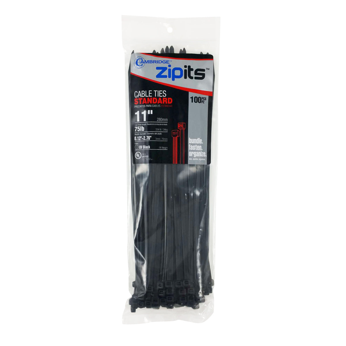 Cable Ties (Black, 11")