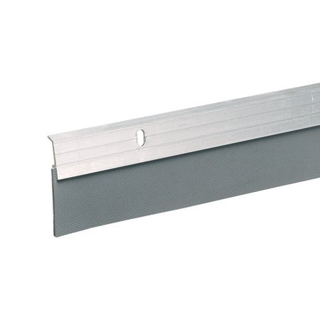 DOOR SWEEP-ALUMINUM 2"X 36" BRUSHED CHROME FINISH