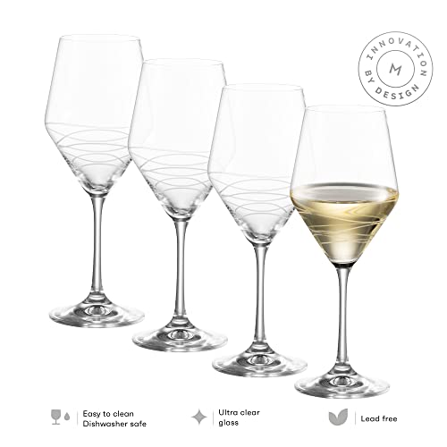 16 OZ. Wine  Glasses Swivel Design 4 PC 3