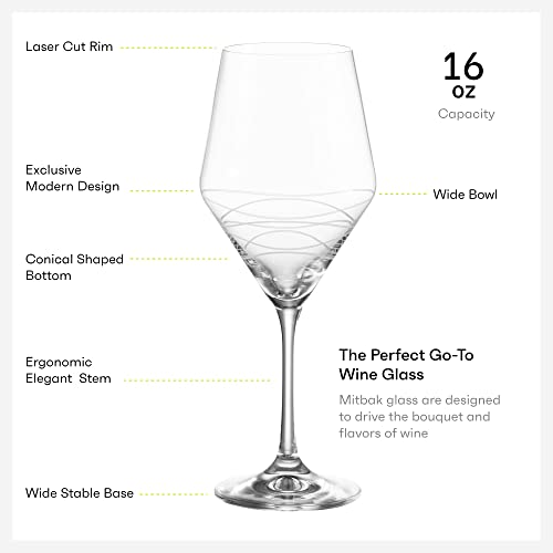 16 OZ. Wine  Glasses Swivel Design 4 PC 4