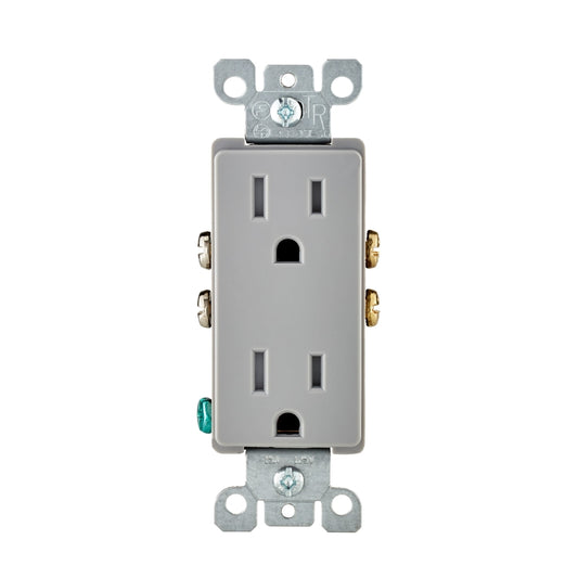 Leviton Tr Grey Decora Outlet