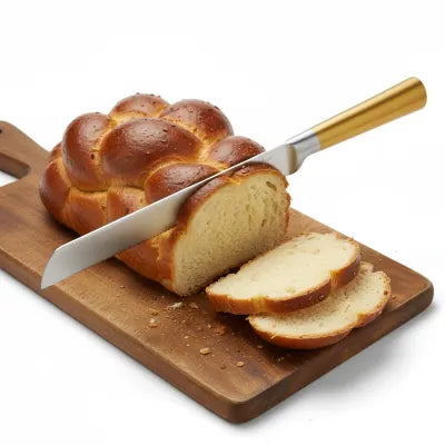 Elygant S''S Knife Gold Handle Non Serrated