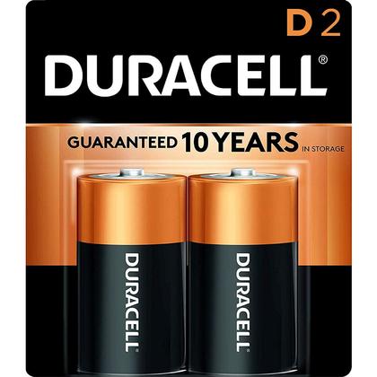 DURACELL BATTERY-D-2 PACK