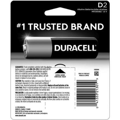 DURACELL BATTERY-D-2 PACK